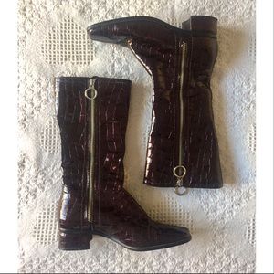 AQUATALIA Embossed Mid-Calf Boots